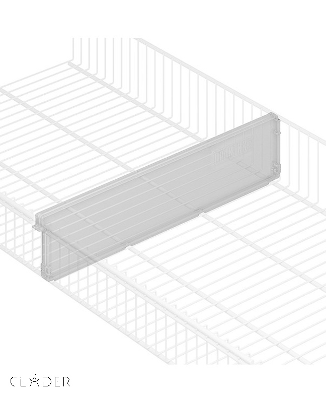 Разделитель полки-корзины GPd 40x10, бесцветный — фото 2